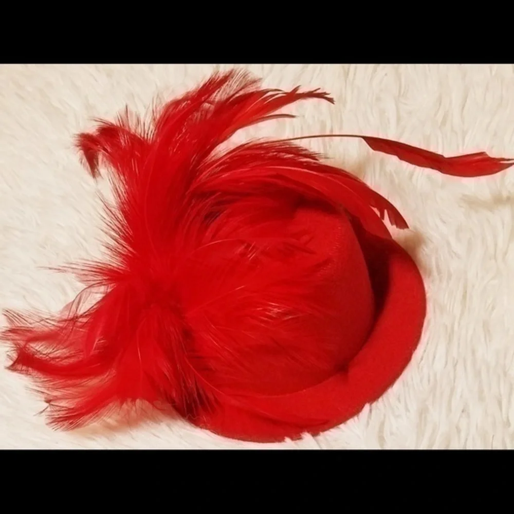 Vintage “Take Me To The Cotton Club” Mini Feathered Fedora